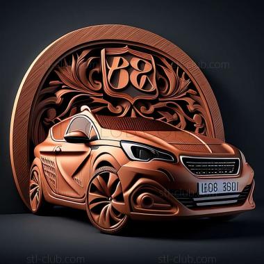 3D model Peugeot 208 (STL)